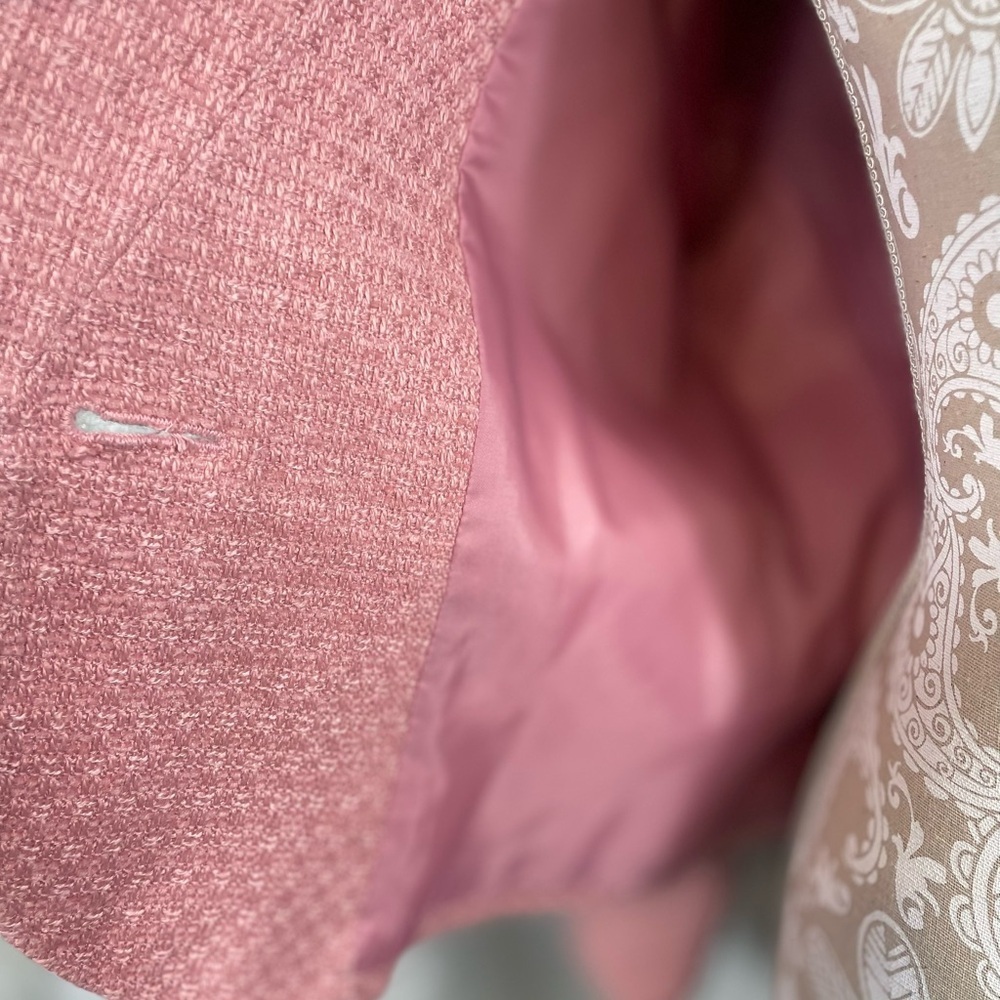 Judith Hart Petites pink textured blazer size 12P - Picture 6 of 9